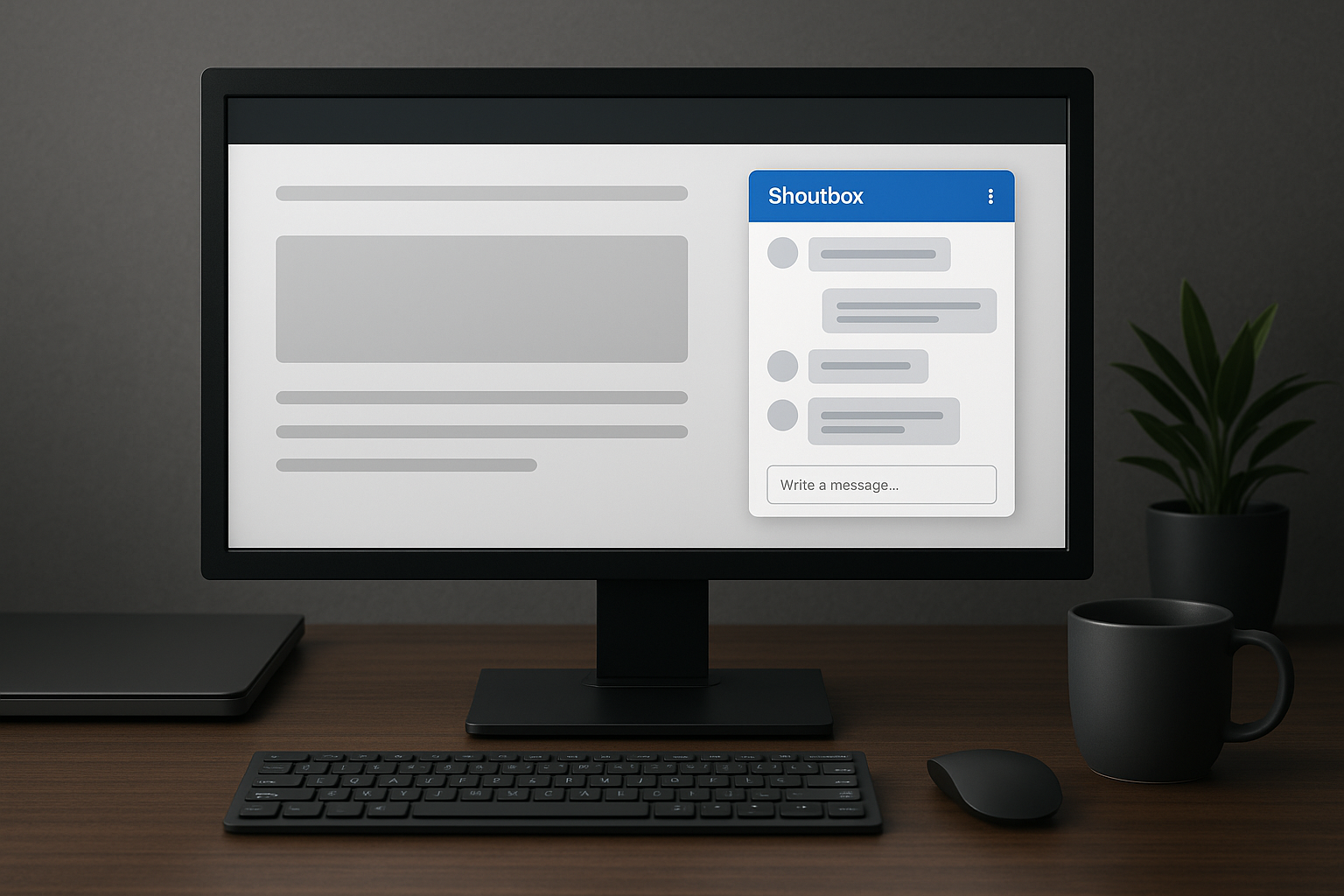 How to Integrate a Quick Shoutbox